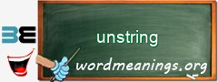 WordMeaning blackboard for unstring